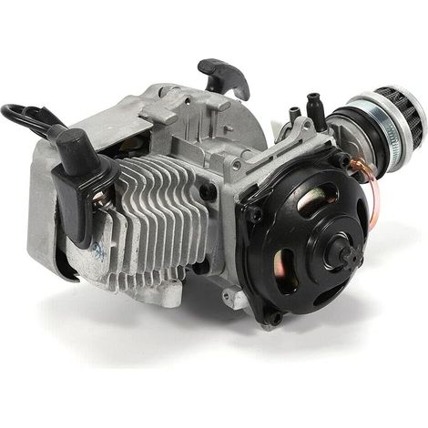 Motore minimoto 49 cc a 2 tempi Mini moto Unità motore completa Frizione filtro aria carburatore, in alluminio, per Pocket Bike, Pocket Bike, Mini Dirt Bike ecc.