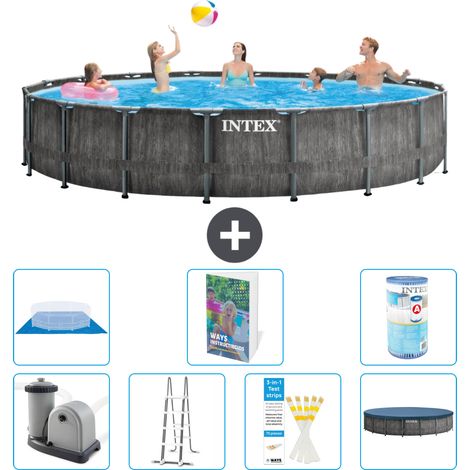 Intex Piscine Prism Frame Ronde - 549x122 cm - 8-pièces  S594