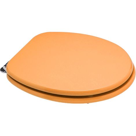 Copriwater forma Universale personalizzato legno rivestito in resina poliestere Arancione