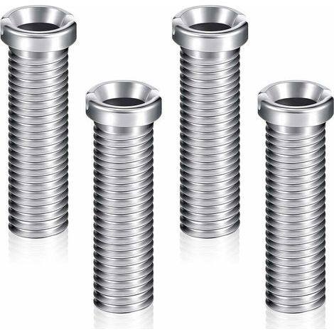 Lot de 4 vis de panier d'évier 45 mm – Acier inoxydable – Vis à tête creuse pour éviers céramique – Fixation sécurisée bouchon filtre (1/5)