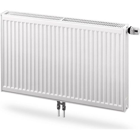 Purmo Compact Ventilheizkörper Mittelanschluss Typ 22 500x400mm Ventilposition rechts F08220500401130