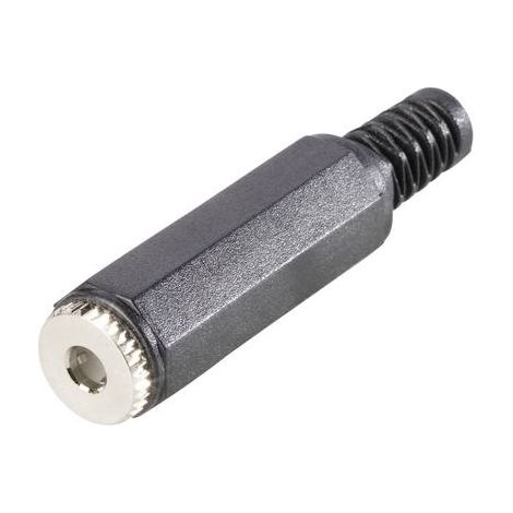 Jack 3.5 mm femelle, droit BKL Electronic 1108017 Nombre de pôles: 4 stéréo noir 1 pc(s)