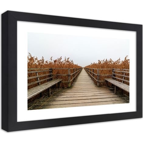 Quadro con cornice, Ponte lungo - 90x60 (1/5)