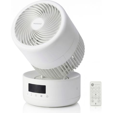Iris Ohyama, Ventilatore da tavolo Woozoo, 58,2 , bianco, 8 velocità, telecomando, silenzioso, oscillazione multidirezionale, potente, PCF-CD15TECA