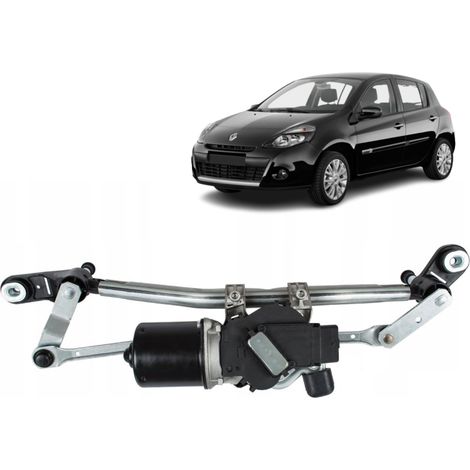 Mécanisme (Tringlerie) + Moteur d'essuie glace compatible Clio 3 (1/4)