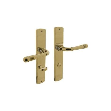 Langschildschildgarnitur Helena Zamak F3 MS WC 72mm DIN L/R INTERSTEEL (1/2)