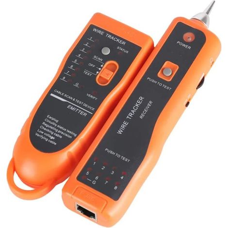 COMELY Traqueur de fil telephonigue Toner Tracer Ethernet Reseau LAN Testeur de cable Detecteur de ligne Rj11 Rj45 Cat5 cat6