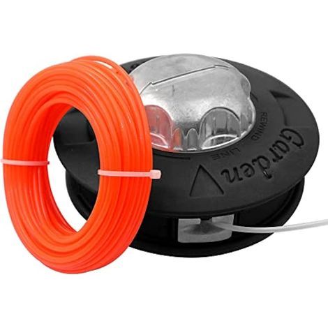 Applicable Fil gaucher Tête de Bobine de Fil de Rechange M10 x 1,25 pour débroussailleuse à Gazon avec Fil Universel de 15 m et 2,4 mm pour débroussailleuse (1/5)