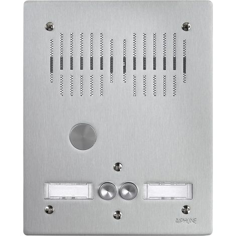 Platine de rue 2 touches d'appel série PAB - AIPHONE PA2B 100900