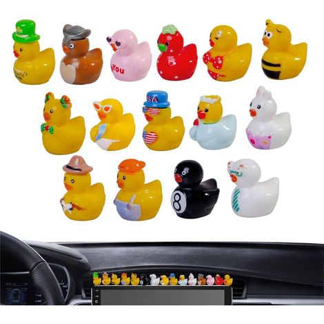 Petits Canards 50 Mini Jaunes , Figurines Miniatures Mignonnes et Imperméables , Conception en Résin (1/5)
