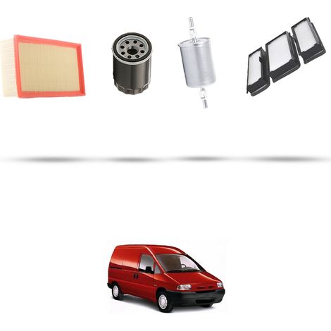 Kit tagliando 4 filtri compatibile con Citroen Dispatch I 1.6 58kw dal 1996 (1/5)