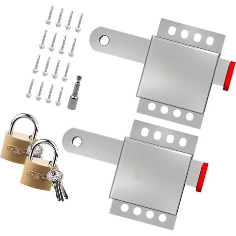 Lot de 2 accessoires de construction renforcée pour garage et installation complète pour mise à niveau immédiate de porte de garage (1/5)