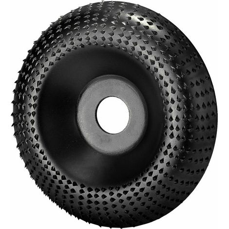 VURAHOME - Meule Bois Disque de Gravure Meuleuse d'angle en Acier au Carbone Roue 16mm ID 100mm OD, Noir (1/5)