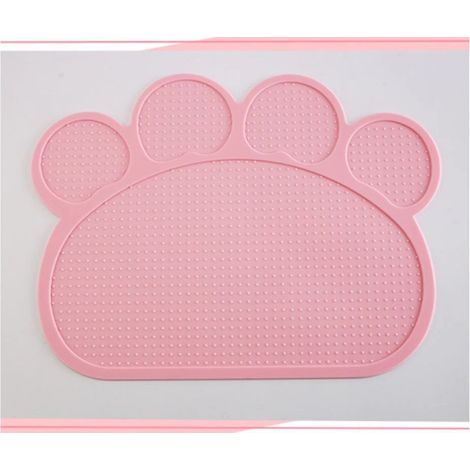Rosa PVC-Futtermatte für Hunde, Welpen und Katzen – Entzückende rosa Futtermatte