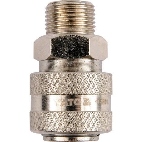 Yato YT-2391 acoplamiento y conector para máquina neumática Níquel Acero Rosca exterior (macho) 3/8" 1 pieza(s)