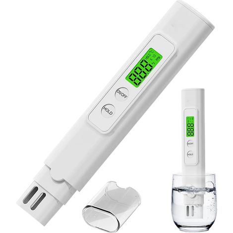 Testeur TDS Numérique Test Dureté de l'eau avec Écran LCD, 0-5000 PPM Testeur Eau Potable et Aquarium, Moniteur de Qualité d'eau pour Piscine et Culture Hydroponique (1/5)