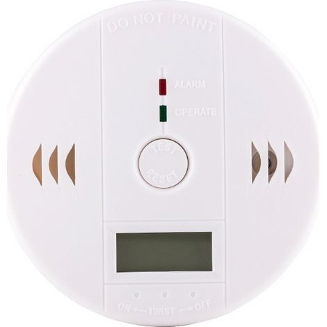 Kohlenmonoxidmelder, batteriebetriebener Kohlenmonoxidmelder mit LCD-Digitalanzeige (1/4)