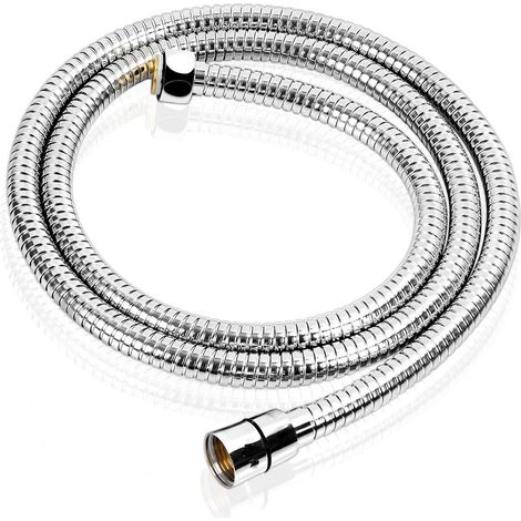 Flexible de douche en acier inoxydable 200 cm, anti-torsion et résistant (1/4)