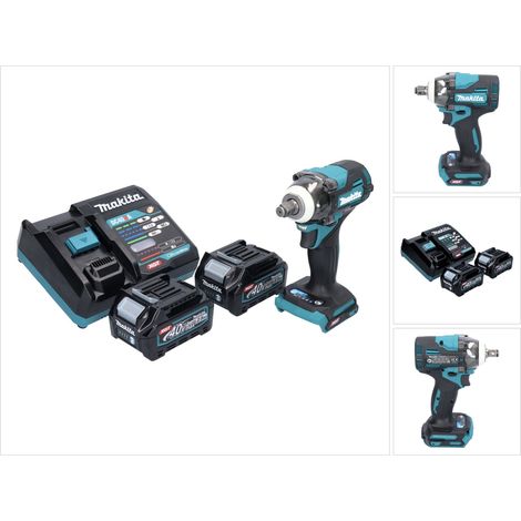 Atornillador de impacto a batería Makita TW 004 GD2 40 V máx. 1/2" 350 Nm XGT sin escobillas + 2 baterías de 2,5 Ah + cargador (1/5)
