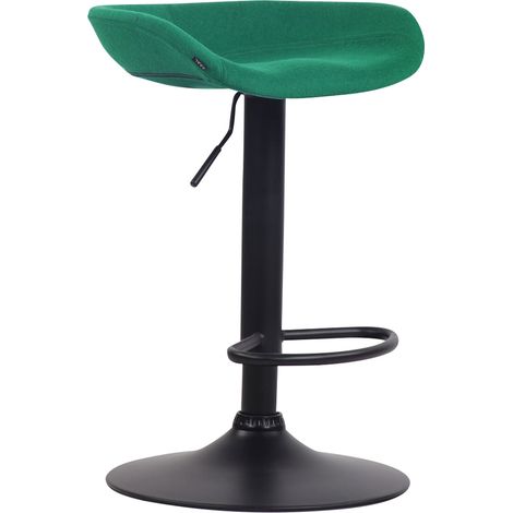 Sgabello Bar Design Anaheim In feltro nero verde (1/2)