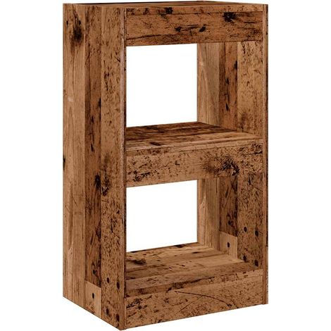 Maison Exclusive - Bücherregal/Raumteiler Altholz-Optik 40x30x72