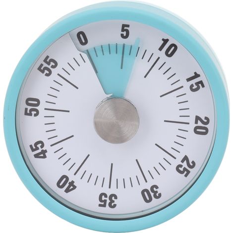 Mechanischer Küchentimer aus Edelstahl, präzise Kochstoppuhr für Küche, Haushalt und Arbeitszimmer, Blau (1/5)