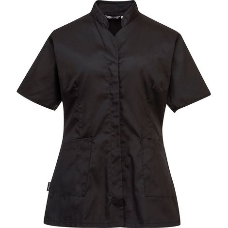 Batín Premier de mujer para servicios 3 Bolsillos mayor capacidad PORTWEST LW12 L Negro
