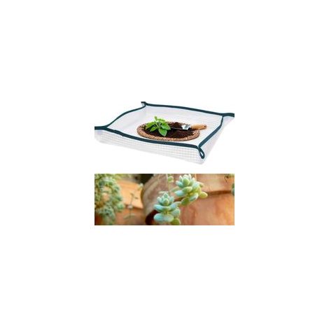 Tapis de Rempotage, Tapis de Jardinage Imperméable, Tapis de Plantation de Plantes Pliable pour Jardin Plantes Succulentes Intérieur (50x 50cm)
