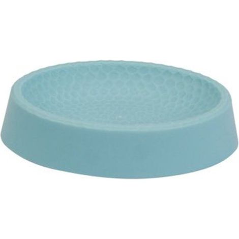 Trade Shop - Jabonera Labrada Azul Claro Accesorios De Baño Modernos 79796 - (1/2)