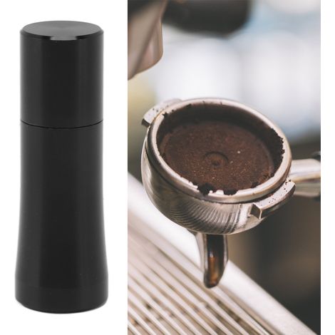 Aiguille à café moulu, distributeur de café moulu de type aiguille en acier inoxydable, disperseur de café moulu, base auxiliaire pour espresso, broyeur à café, agitateur, acier inoxydable 304 noir. (1/5)