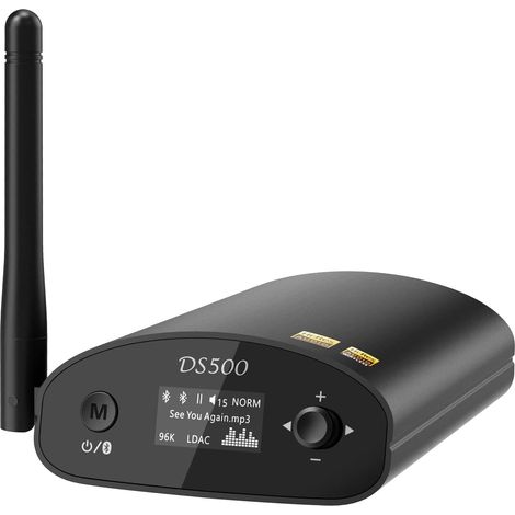 Récepteur Bluetooth HiFi pour chaîne stéréo, DAC Audio haute résolution avec LDAC et aptX HD, écran OLED, sorties optique, coaxiale et AUX pour ampli ou récepteur AV (1/5)