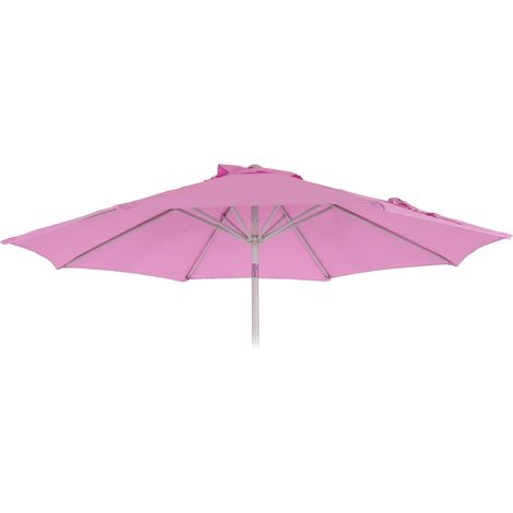 Telo copertura di ricambio per ombrelloni rotondi N19 Ø 300cm rosa chiaro (1/5)