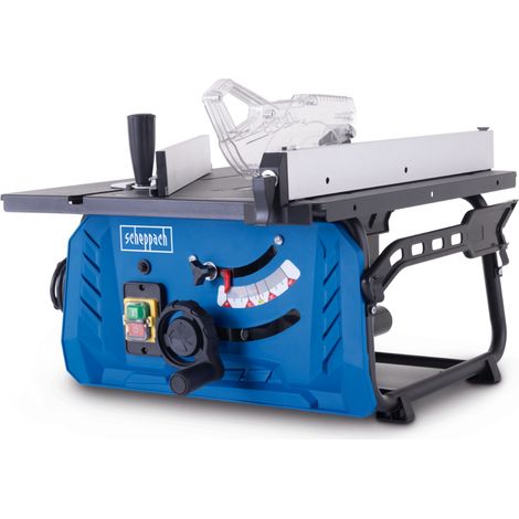 Scheppach Scie sur table HS210 – Scie électrique stationnaire – Scie circulaire – 220 V – 1500 W – Ø 210 mm – Hauteur de coupe max 70 mm