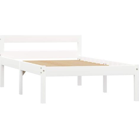 Maison Exclusive - Dormeuse Estraibile senza Materasso Bianca Legno Pino 90x200 cm (1/5)