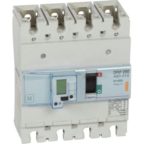 Interruttore elettronico con unità di misura DPX³250  potere di interruzione 25kA 400V - 4P - 40A - LEG420412