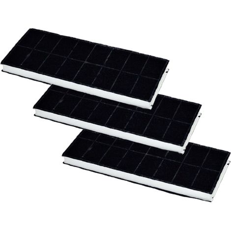 Super Sparset 3x Aktivkohlefilter passend für Bosch Siemens Neff Balay Constructa Küppersbusch Hauben und Umluftsets - Ersatz für 00296178 - CD53030