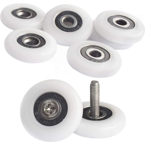 Stück Duschrollen – Rollen für Duschtüren – 25 mm – Rollen für Duschkabinen (1/3)