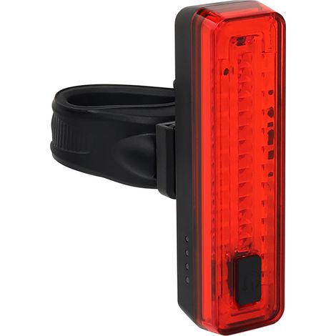 Luce Posteriore per Bicicletta Linear Universale Ricaricabile IPX4 Luce Rossa Fissa e Lampeggiante (1/2)