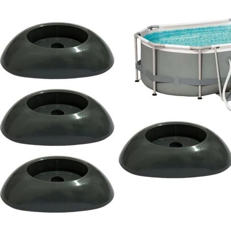 Capuchons de pied piscine Capuchon rechange pour d'extrémité cadre Support support équipement résistant aux intempéries - (1/5)