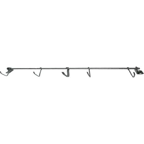 Barre de suspension 6 crochets pour ranger les outils de jardin
