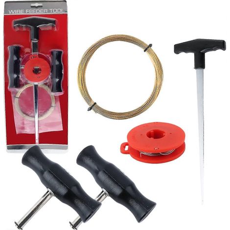 Kit de réparation d'impacts sur pare-brise, kit d'outils de démontage de pare-brise avec poignées pour voiture, kit d'outils universel 5 pièces (1/5)