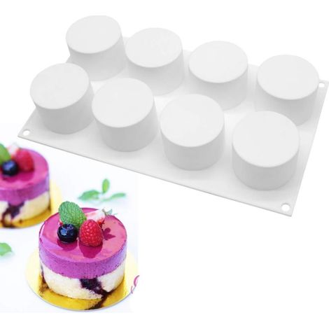 Moule à gâteau en silicone 8 trous en forme de colonnes (1/3)