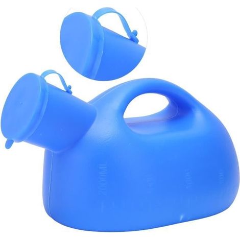 Heqin@ 2000ML Urinoir portablepour hommes Bouteille d'urine pour hommes Urinoir masculin de matière plastique de résistance (1/4)