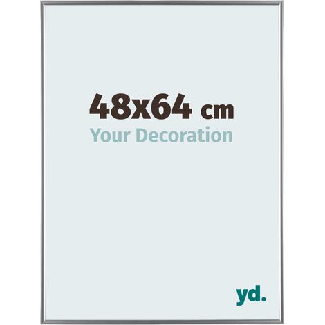 yd. - Cadre photo 48x64 - Argent Brillant - Plastique - Evry