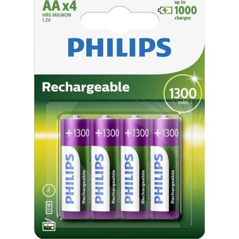 Philips HR6 Mignon (AA)-Akku NiMH 1300 mAh 1.2 V 4 St.