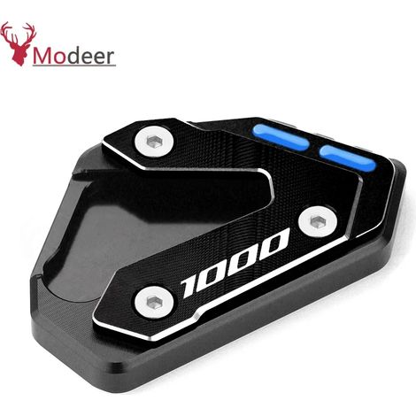 (1000 Bkbu) Extension de béquille de moto, pied latéral, agrandisseur de plaque, accessoires compatibles pour Suzuki GSXR 600 GSX-R 750 GSX R 1000 1000R maxpower (1/4)