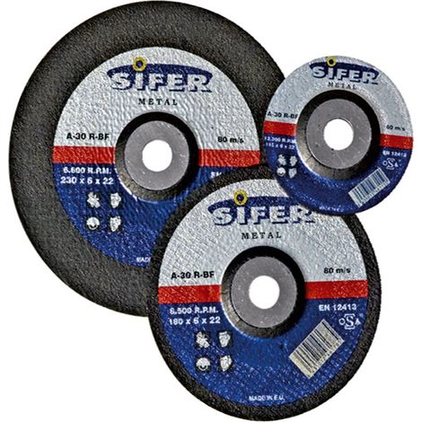 Disque abrasif métal SIFER 115x6,0x22,2 R528