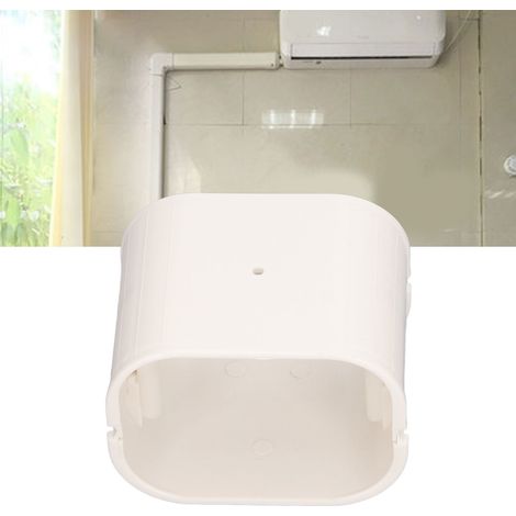 Raccord droit 414 pour unités intérieures et extérieures, rainure décorative pour tuyau en cuivre, kit de cache-tuyau en PVC, accessoires pour tuyaux de climatisation (1/5)