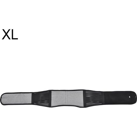 Ceinture chauffante auto-aimantée pour dos soutien lombaire respirant unisexe (Noir XL) (1/5)