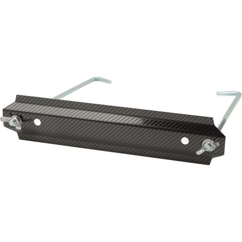 Kit de fixation de batterie universel en acier inoxydable avec barres transversales et tiges de support de 22 cm (8,7 po) en fibre de carbone (1/5)